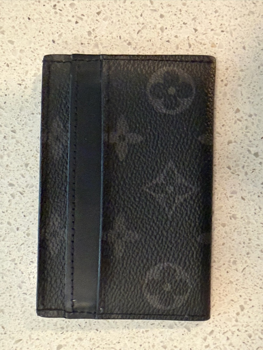 Louis Vuitton Black Monogram Card & Key Holder